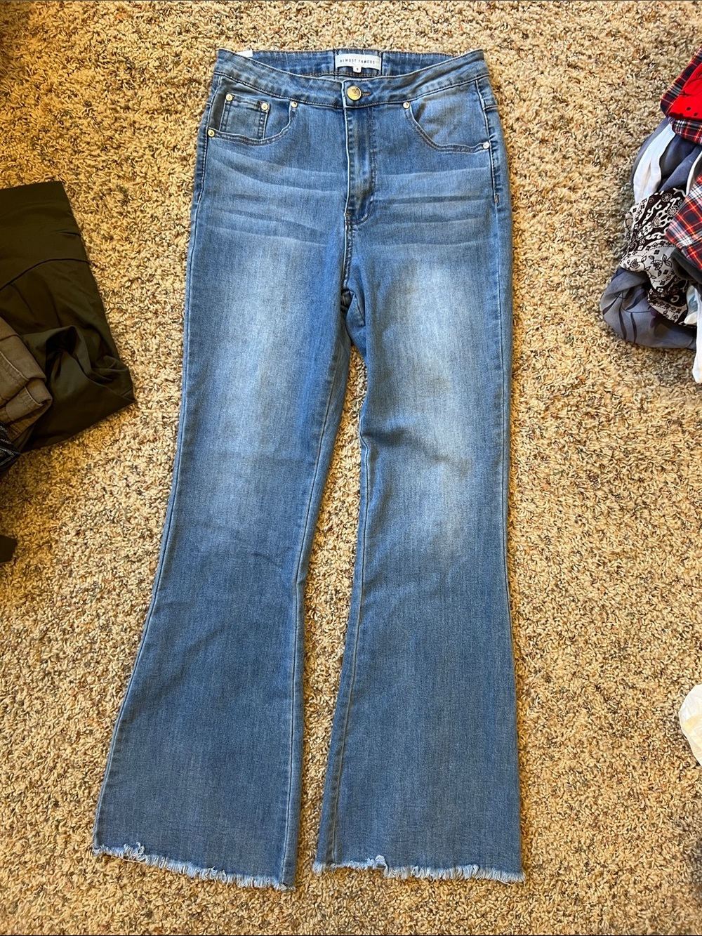 Almost Famous Medium Blue Flare Jeans